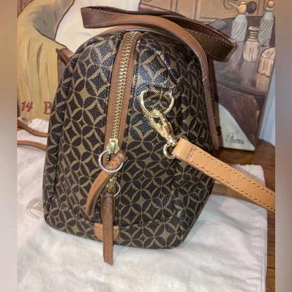 Fossil Sydney Satchel Crossbody - Brown & Tan - GUC - Picture 4 of 11